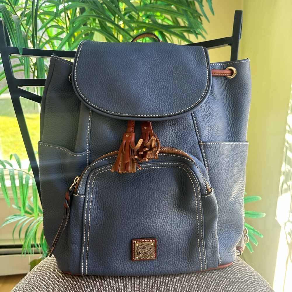Dooney & Bourke Florentine Pebbled Leather Backpack - Picture 2 of 15